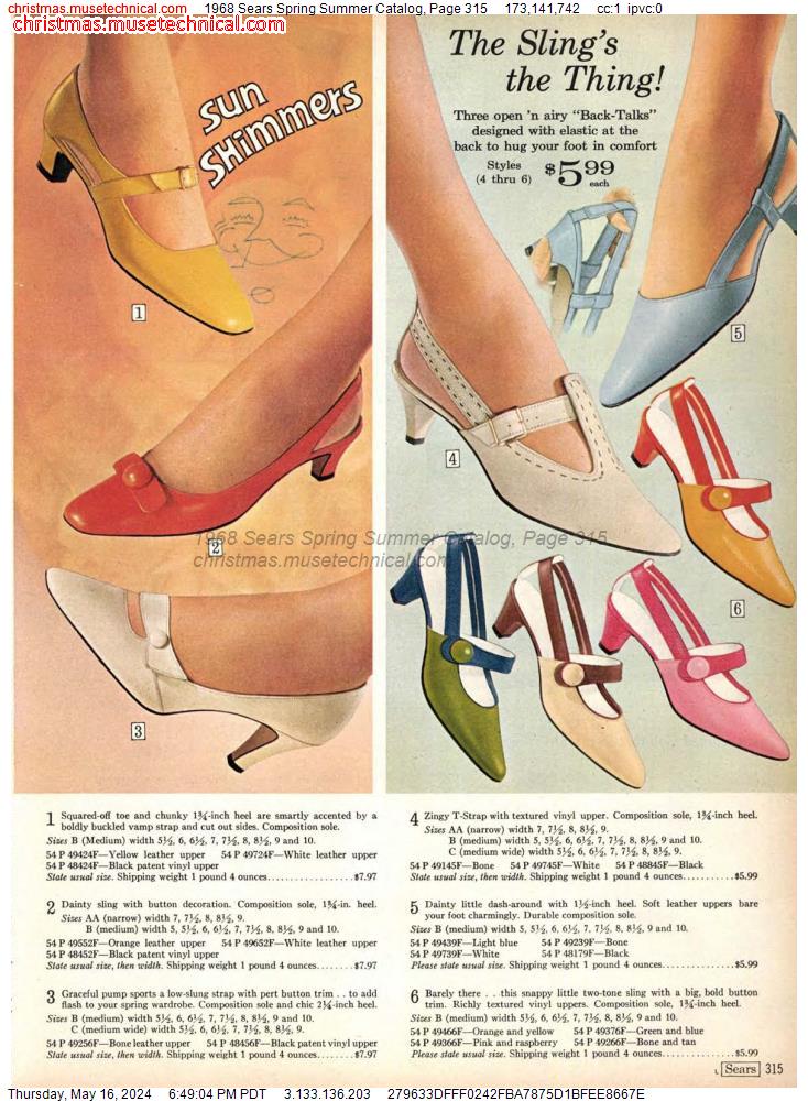 1968 Sears Spring Summer Catalog, Page 315