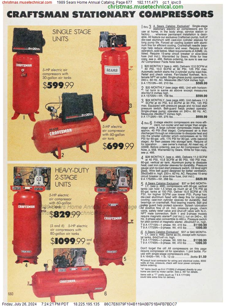 1989 Sears Home Annual Catalog, Page 677