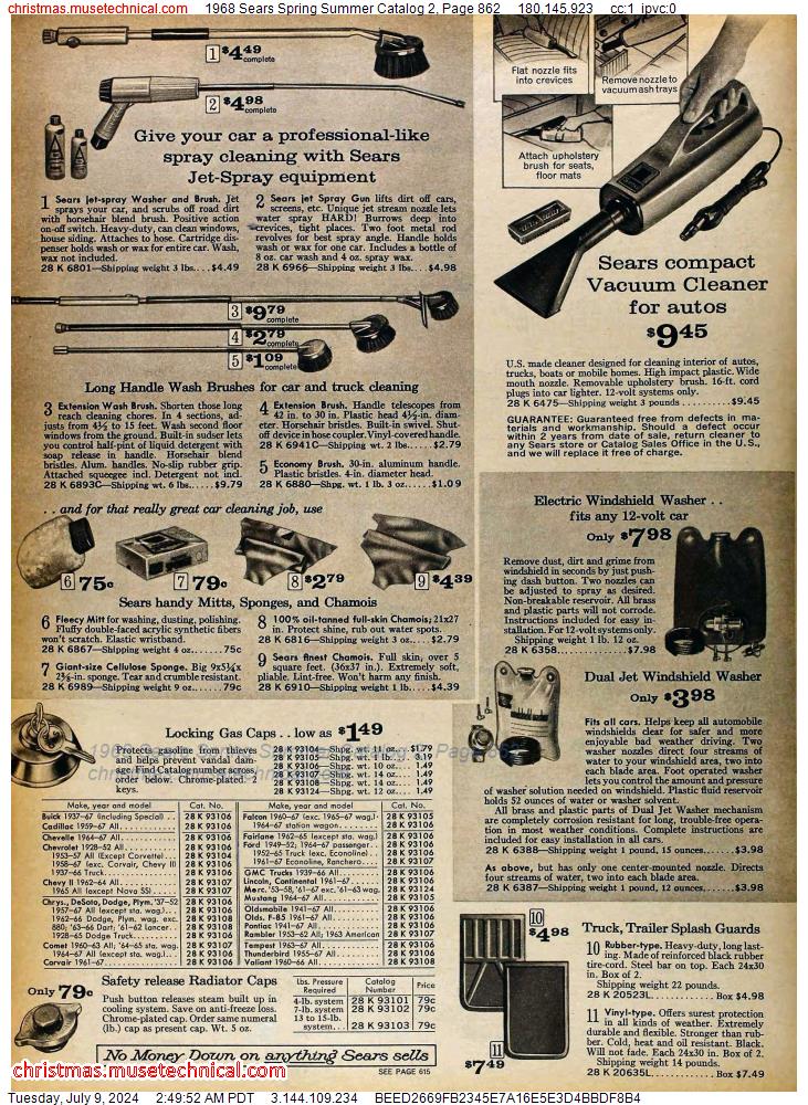 1968 Sears Spring Summer Catalog 2, Page 862