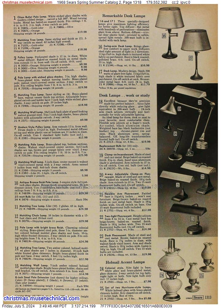 1968 Sears Spring Summer Catalog 2, Page 1318