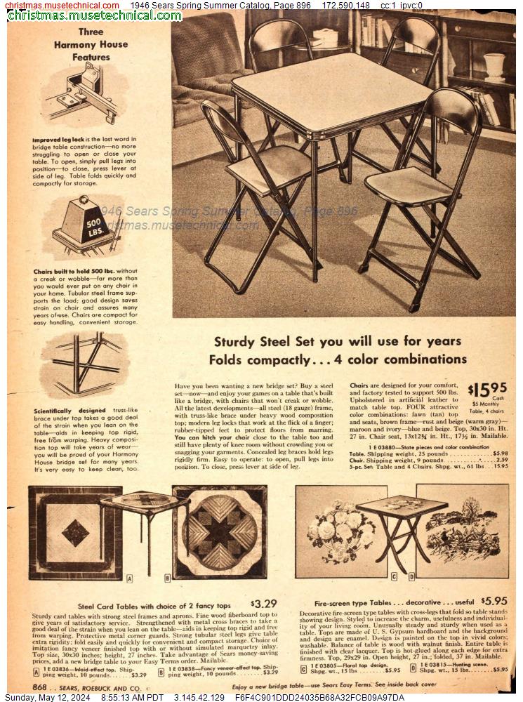 1946 Sears Spring Summer Catalog, Page 896