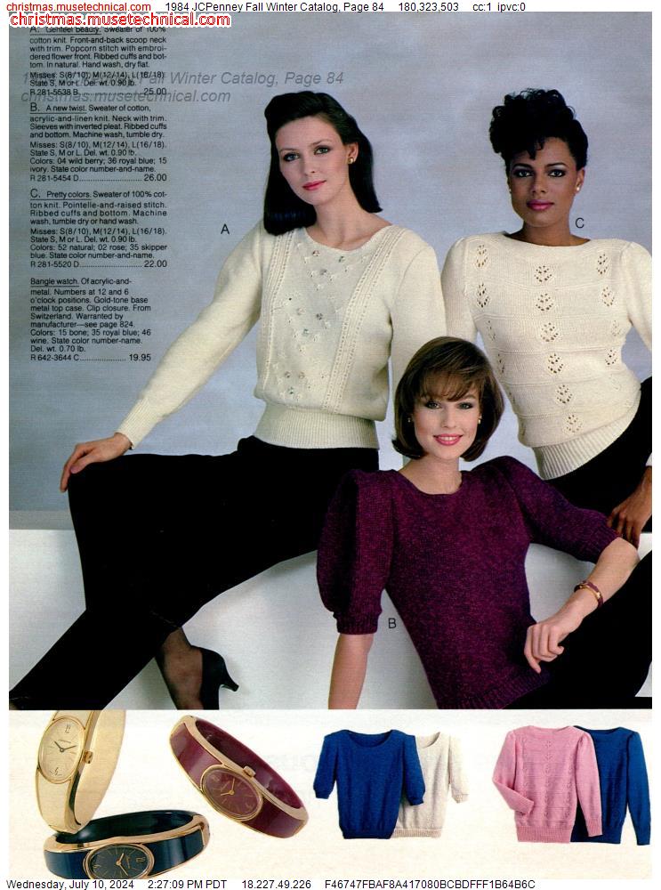 1984 JCPenney Fall Winter Catalog, Page 84