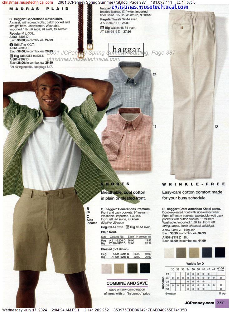 2001 JCPenney Spring Summer Catalog, Page 387