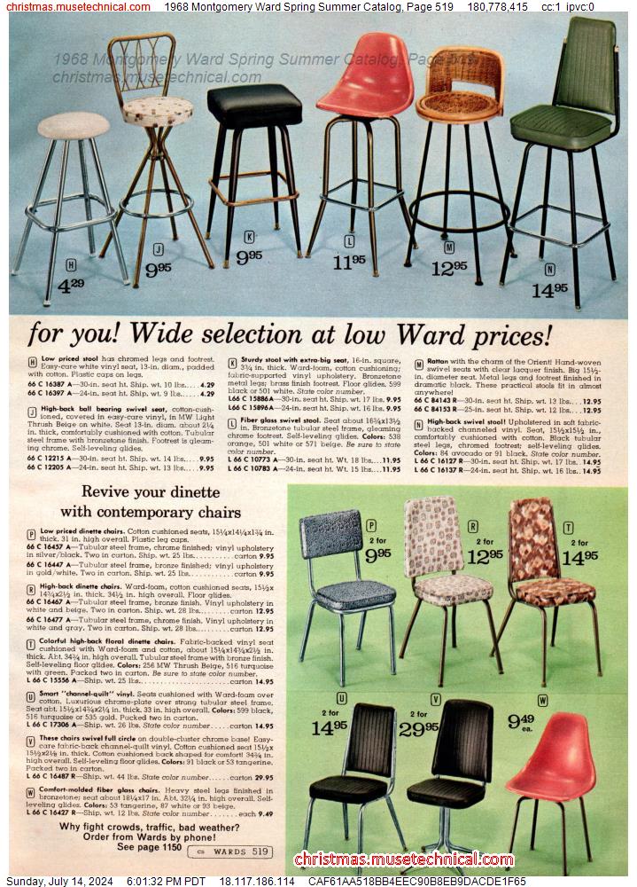 1968 Montgomery Ward Spring Summer Catalog, Page 519