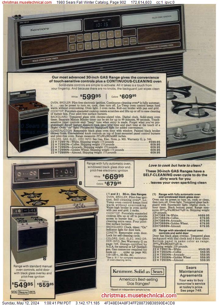 1980 Sears Fall Winter Catalog, Page 902