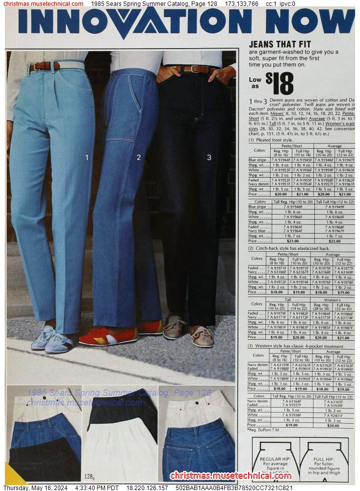1985 Sears Spring Summer Catalog, Page 128