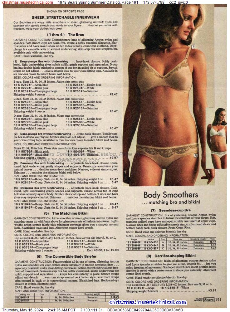 1978 Sears Spring Summer Catalog, Page 191