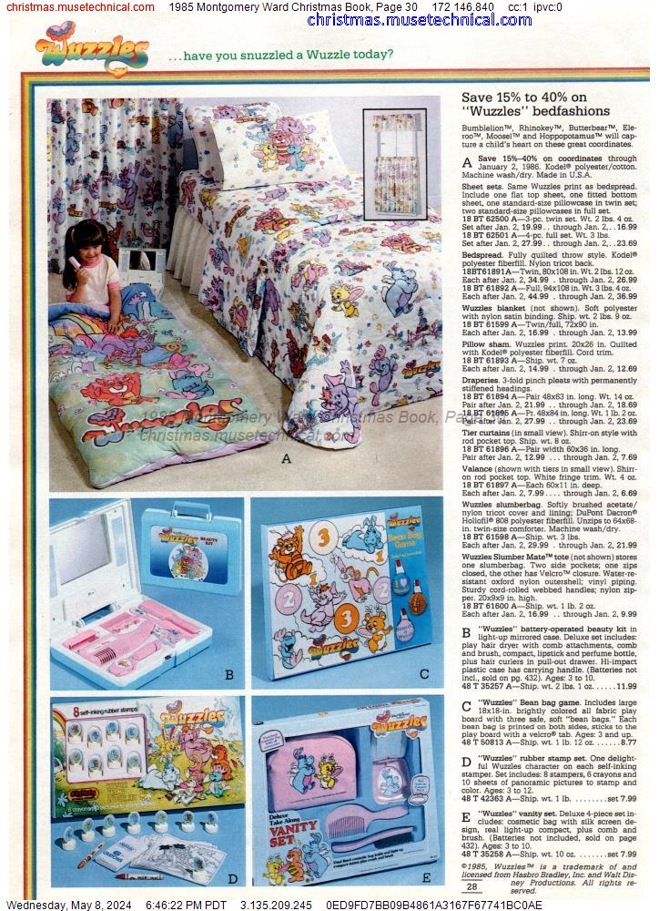 1985 Montgomery Ward Christmas Book, Page 30