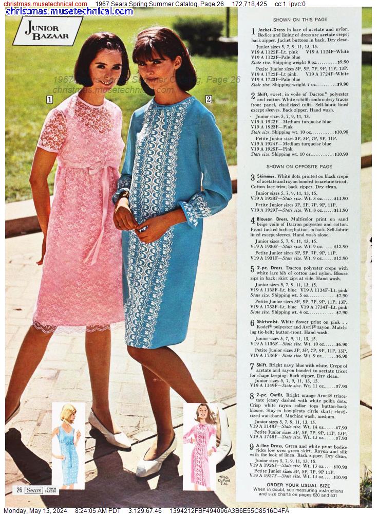 1967 Sears Spring Summer Catalog, Page 26