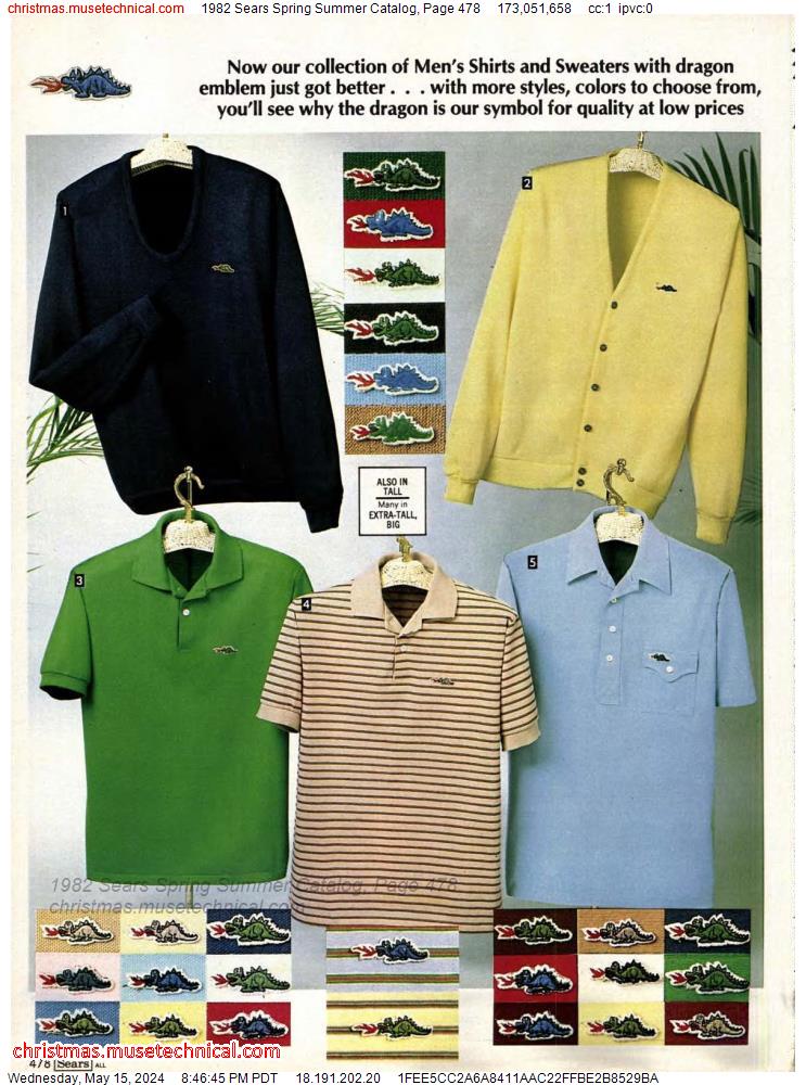 1982 Sears Spring Summer Catalog, Page 478