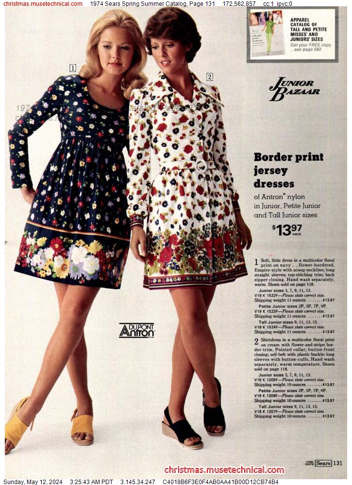 1974 Sears Spring Summer Catalog, Page 131