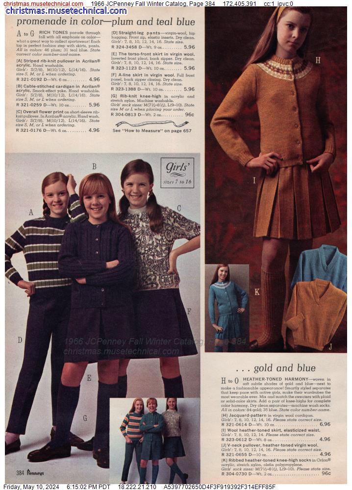 1966 JCPenney Fall Winter Catalog, Page 384
