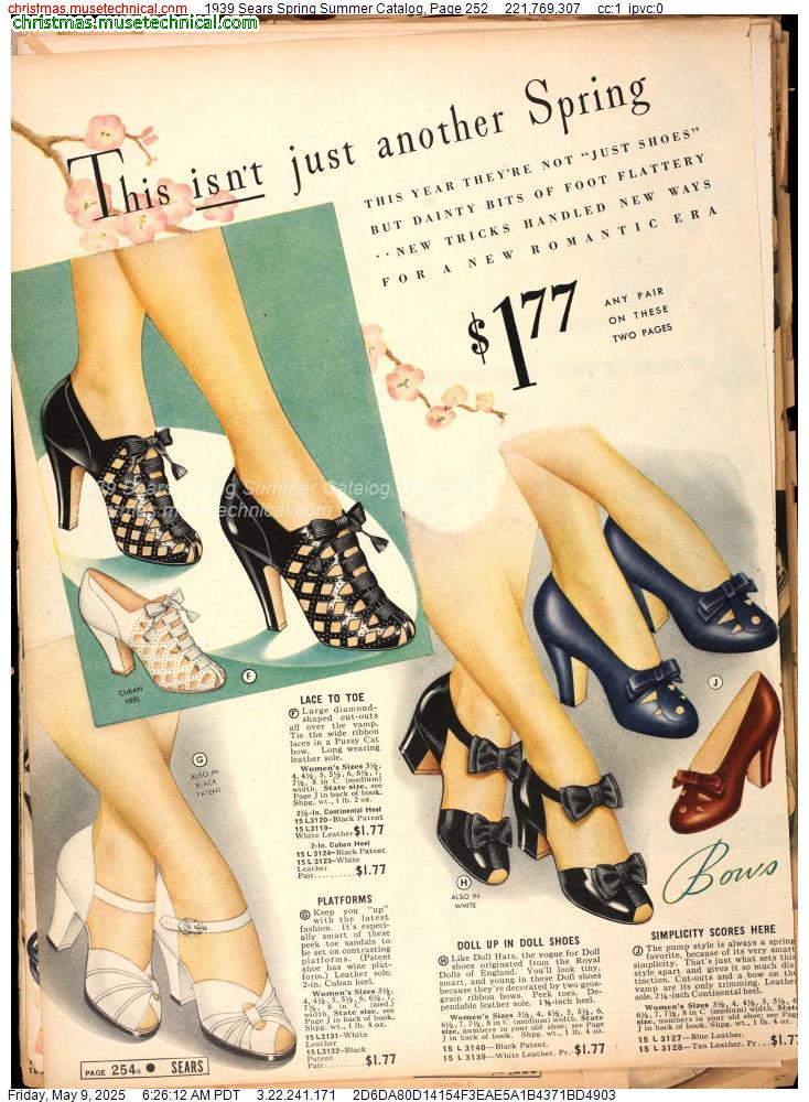1939 Sears Spring Summer Catalog, Page 252
