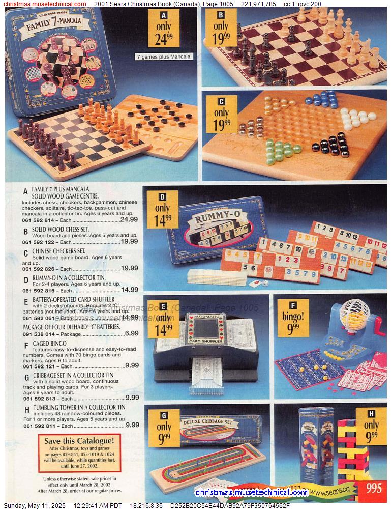 2001 Sears Christmas Book (Canada), Page 1005