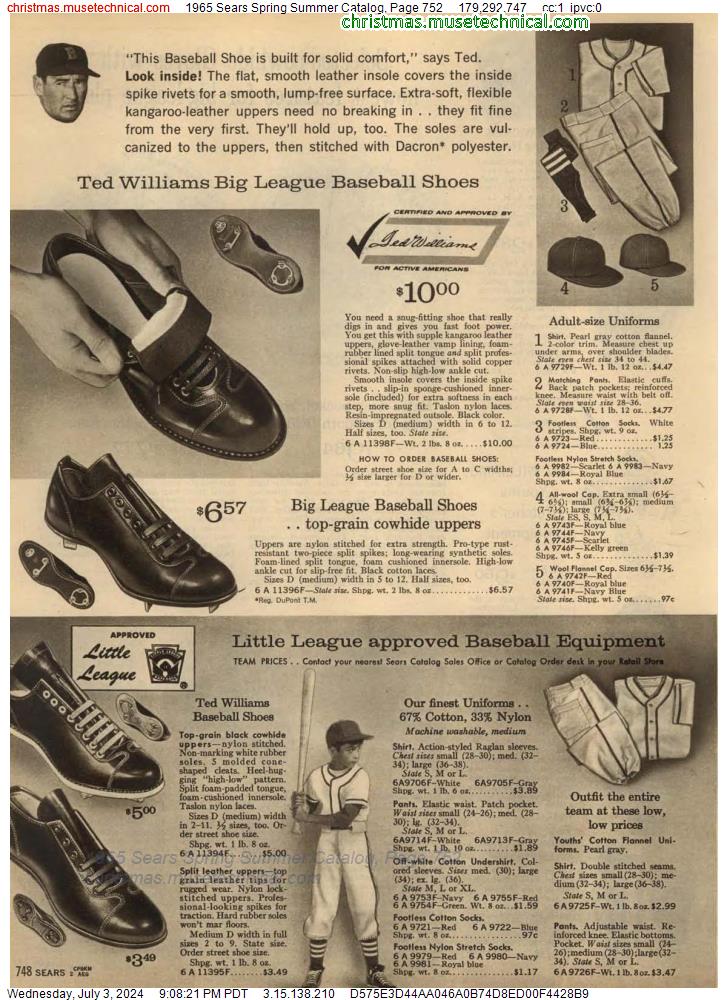 1965 Sears Spring Summer Catalog, Page 752