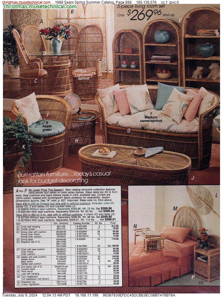 1988 Sears Spring Summer Catalog, Page 899