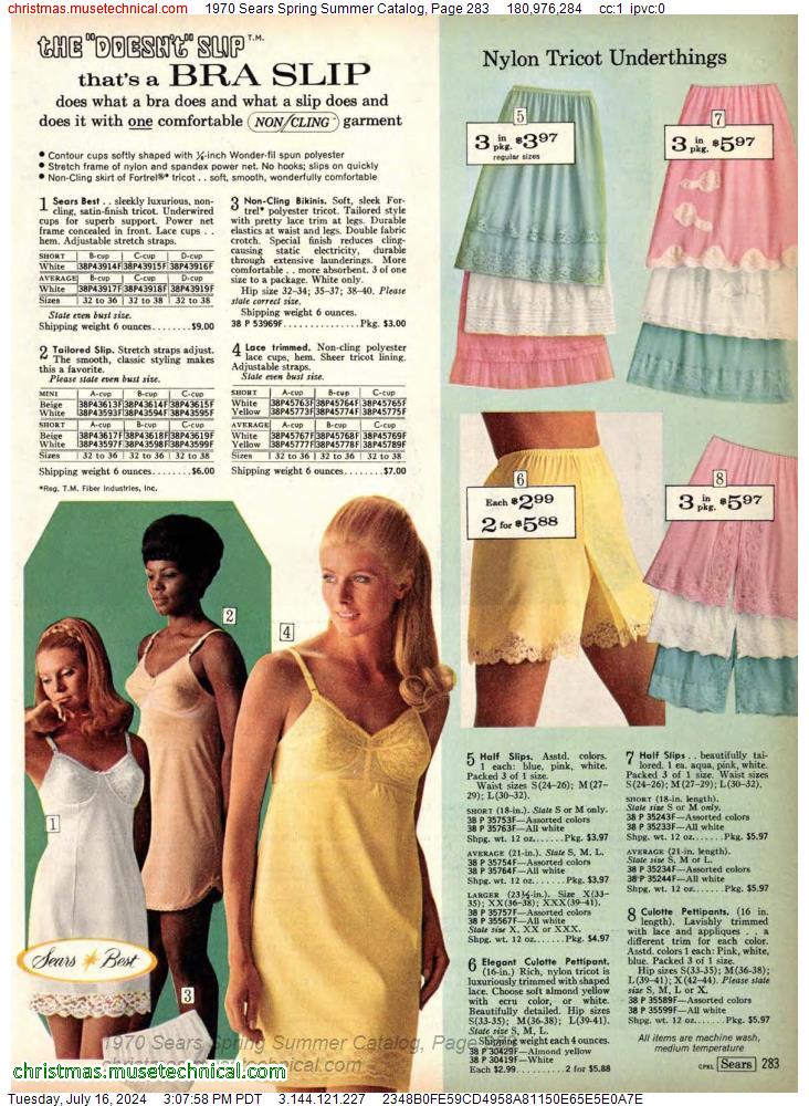 1970 Sears Spring Summer Catalog, Page 283