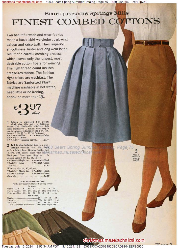 1963 Sears Spring Summer Catalog, Page 75