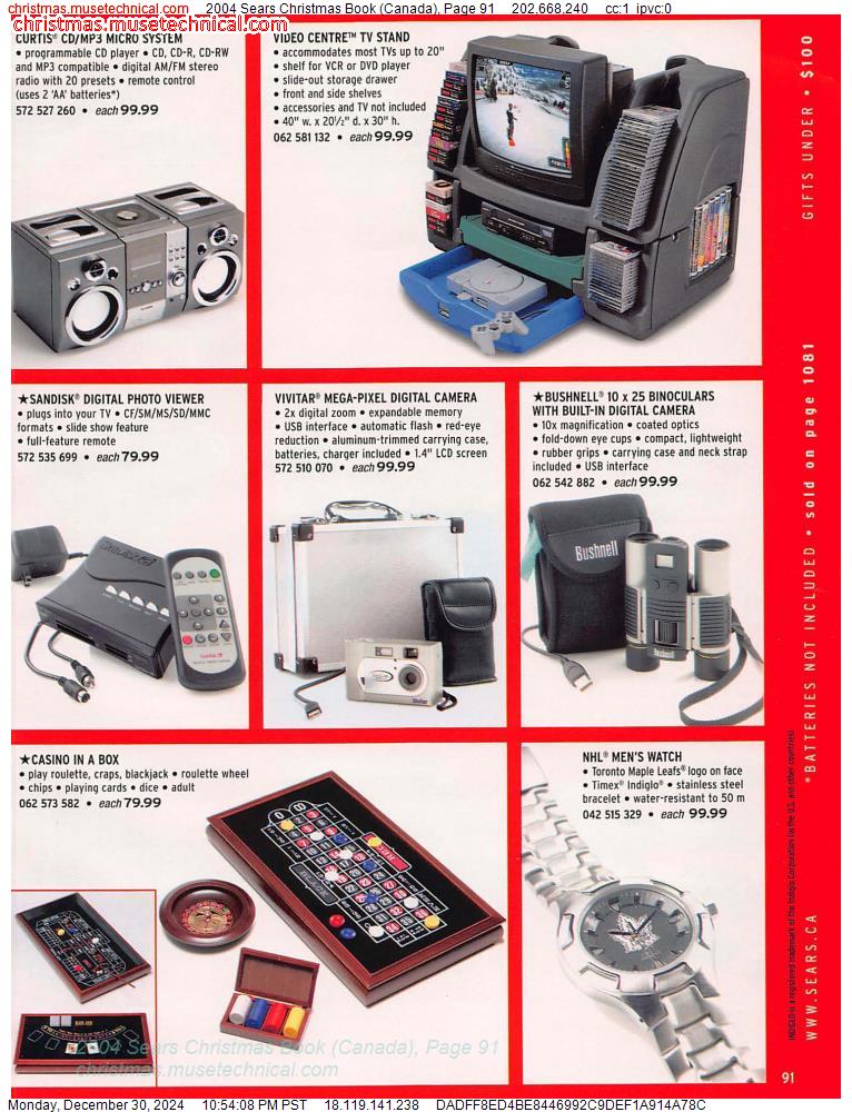 2004 Sears Christmas Book (Canada), Page 91