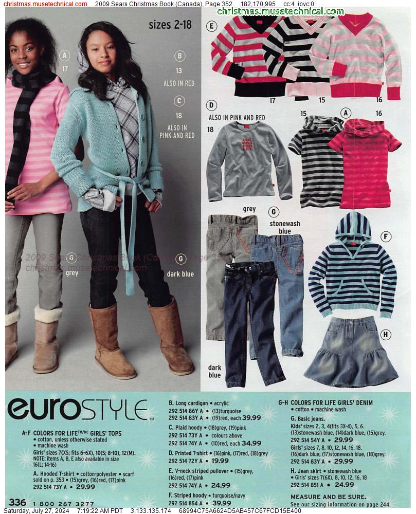 2009 Sears Christmas Book (Canada), Page 352