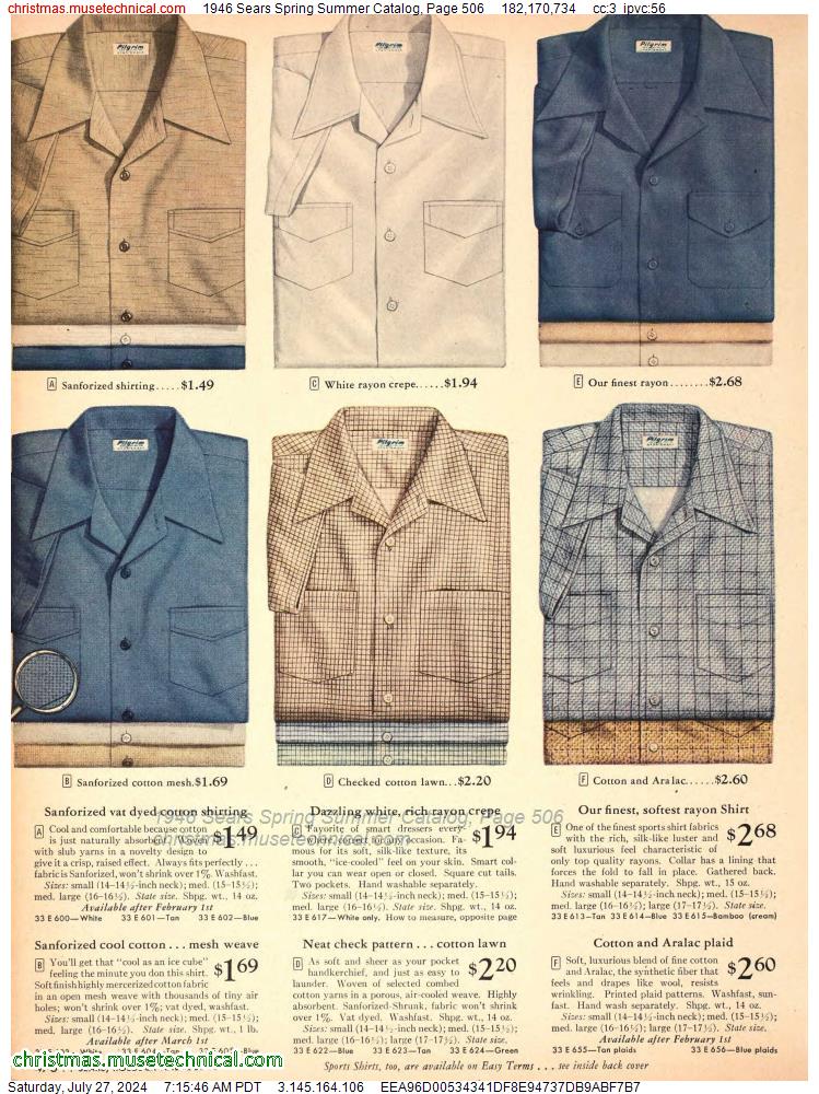 1946 Sears Spring Summer Catalog, Page 506