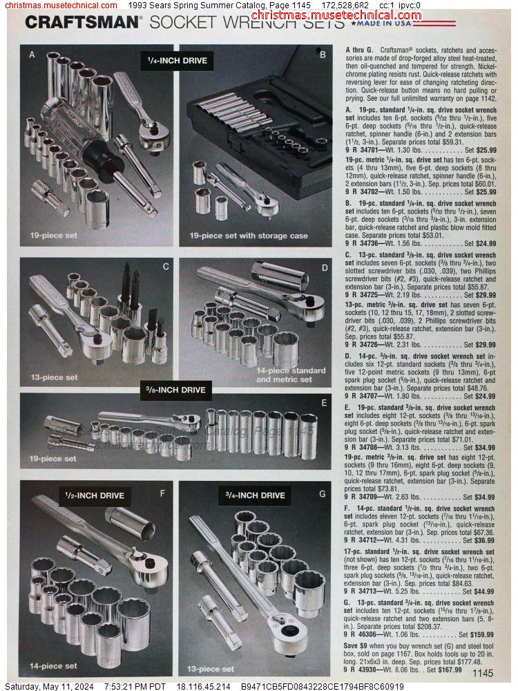 1993 Sears Spring Summer Catalog, Page 1145