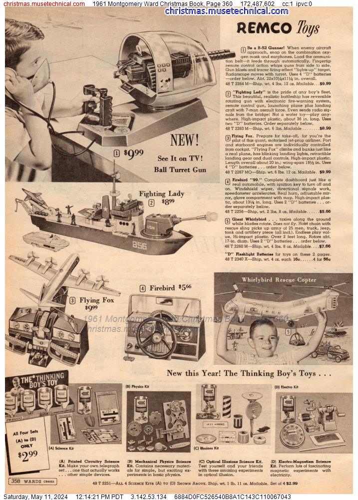 1961 Montgomery Ward Christmas Book, Page 360