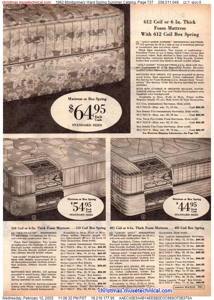 1962 Montgomery Ward Spring Summer Catalog, Page 737