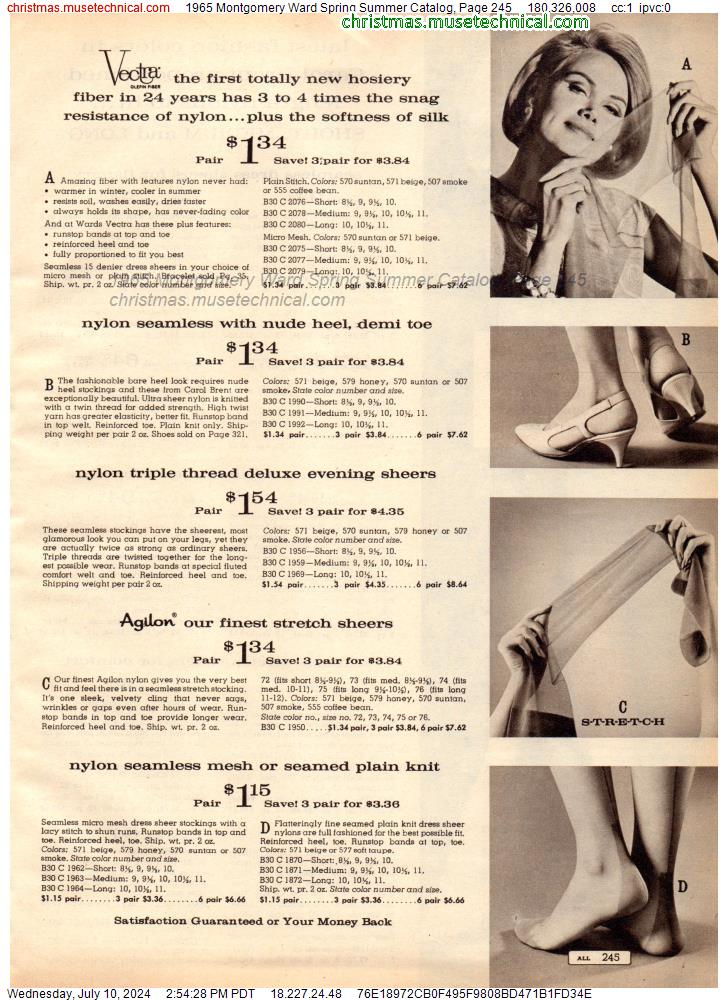 1965 Montgomery Ward Spring Summer Catalog, Page 245