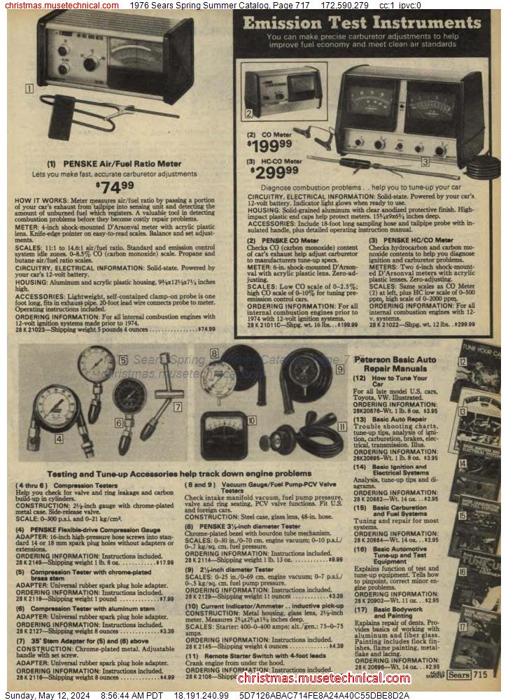 1976 Sears Spring Summer Catalog, Page 717