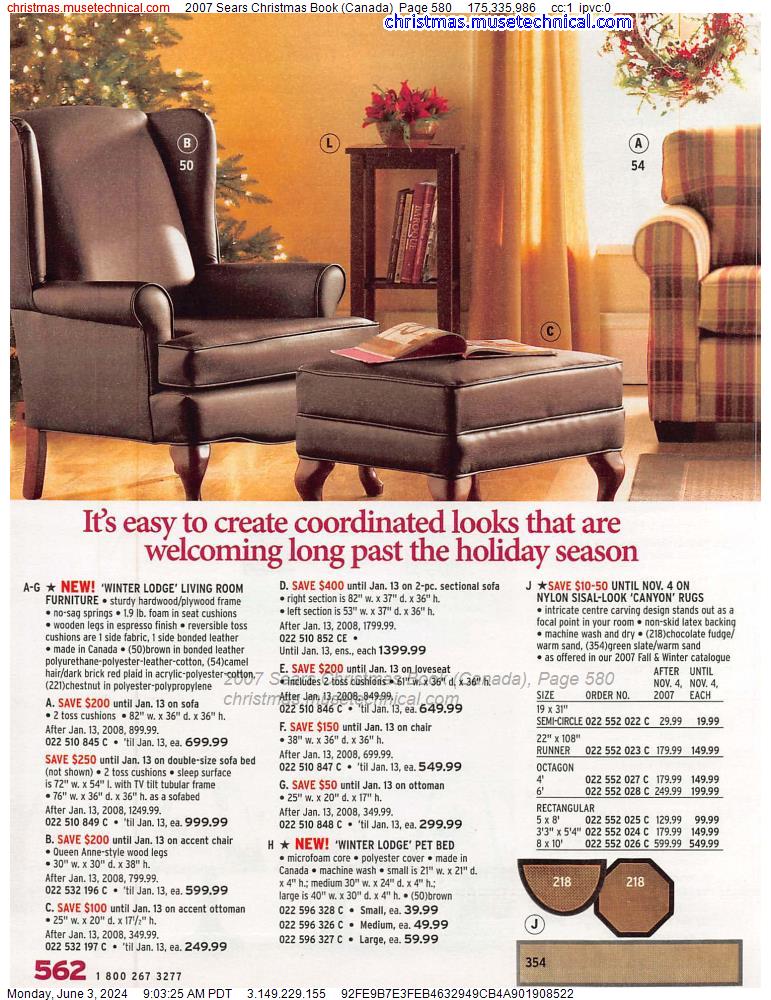 2007 Sears Christmas Book (Canada), Page 580