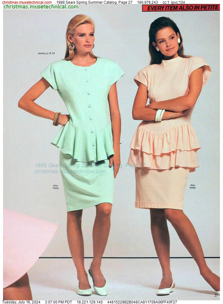 1988 Sears Spring Summer Catalog, Page 27