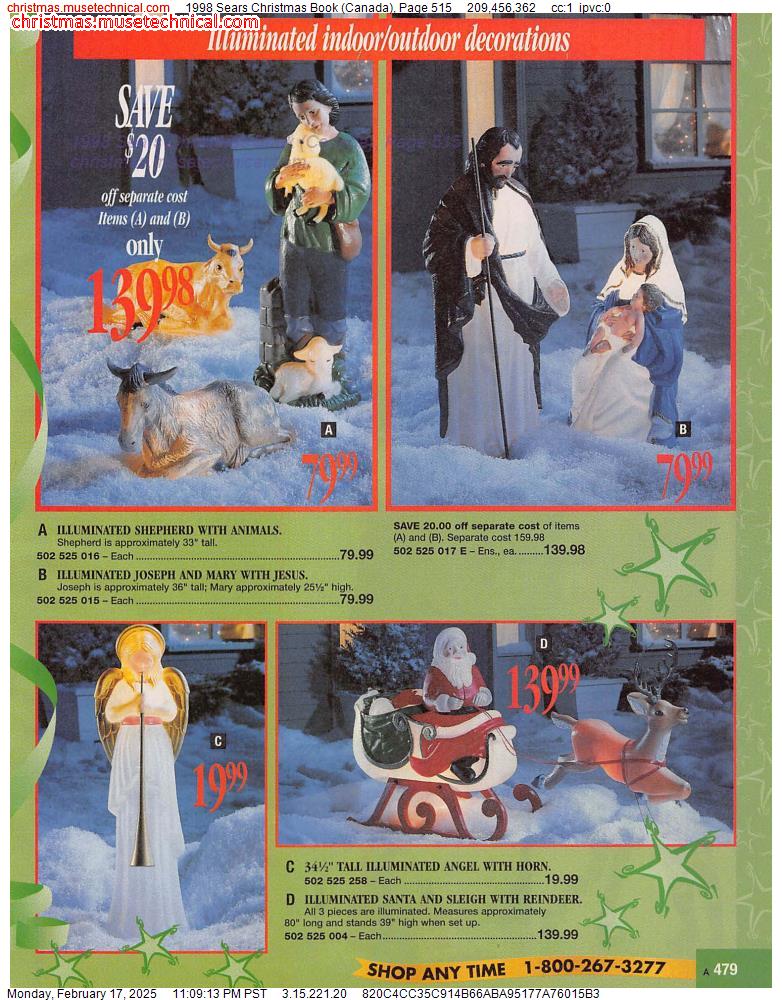 1998 Sears Christmas Book (Canada), Page 515