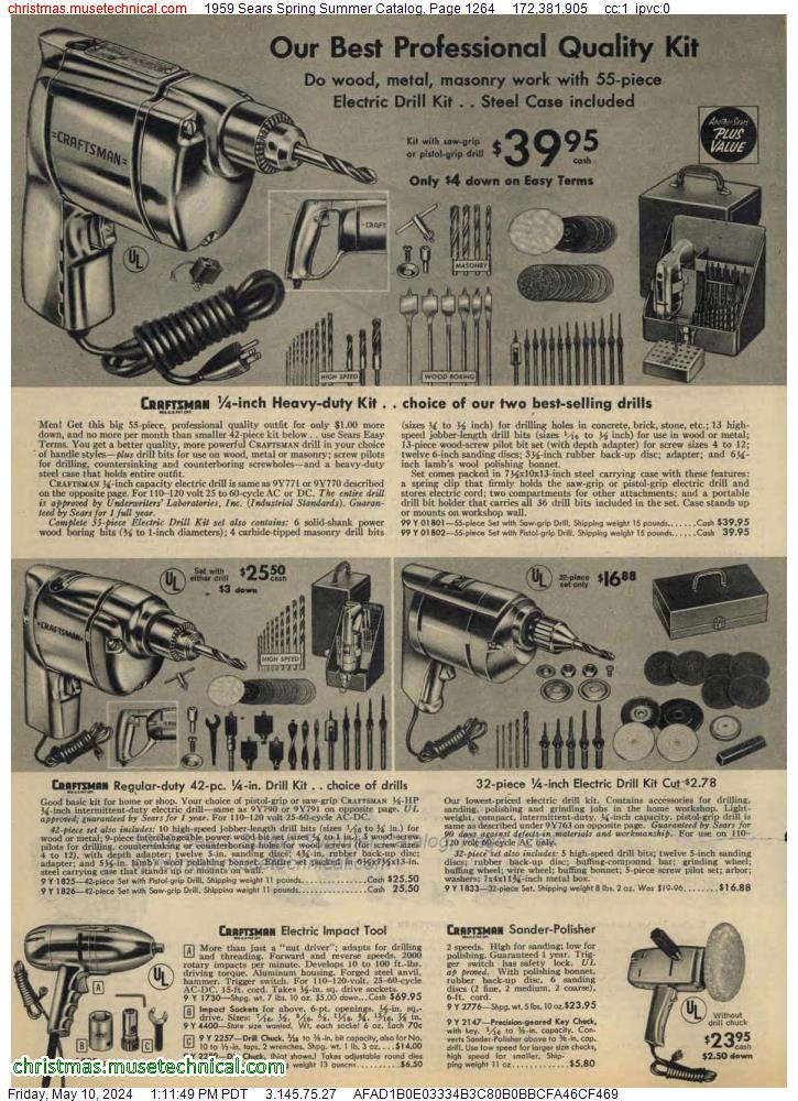 1959 Sears Spring Summer Catalog, Page 1264