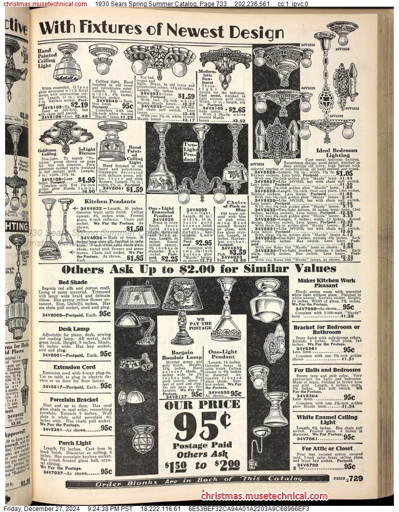 1930 Sears Spring Summer Catalog, Page 733