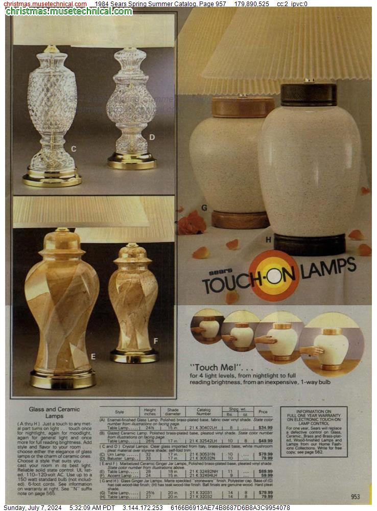 1984 Sears Spring Summer Catalog, Page 957