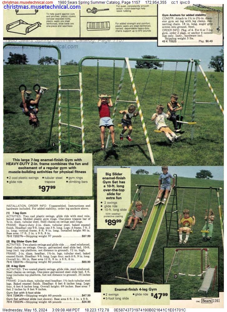 1980 Sears Spring Summer Catalog, Page 1157