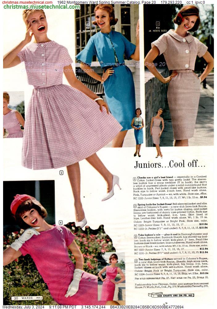 1962 Montgomery Ward Spring Summer Catalog, Page 20