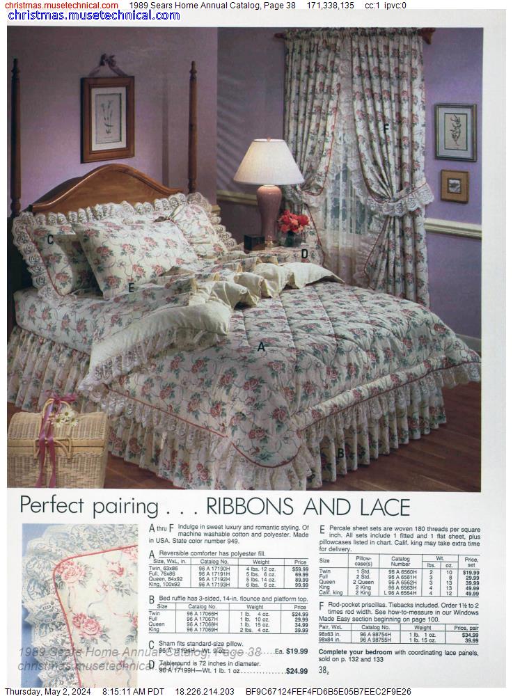 1989 Sears Home Annual Catalog, Page 38