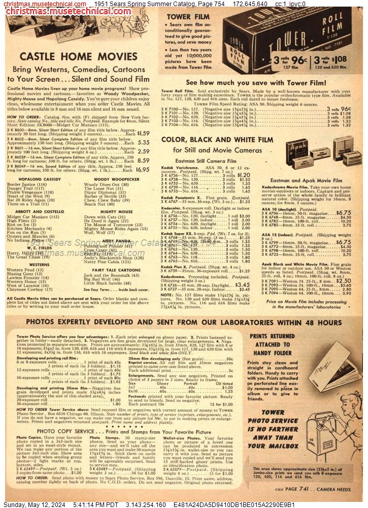 1951 Sears Spring Summer Catalog, Page 754