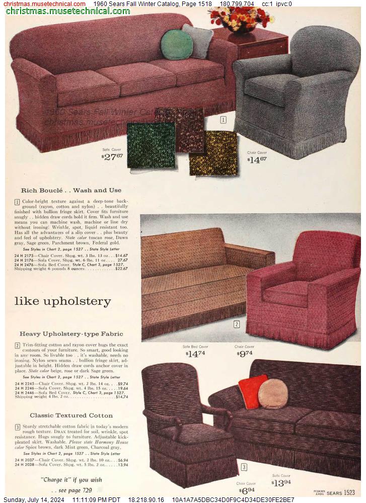 1960 Sears Fall Winter Catalog, Page 1518