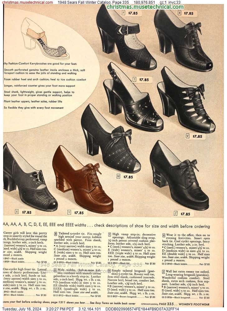 1948 Sears Fall Winter Catalog, Page 335