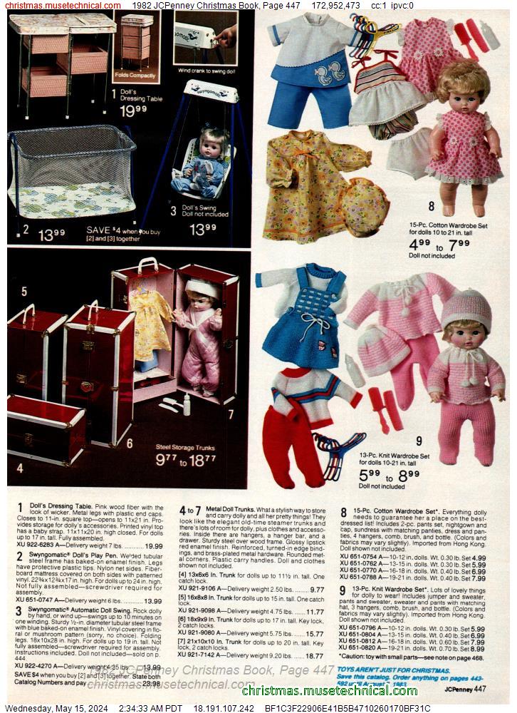 1982 JCPenney Christmas Book, Page 447