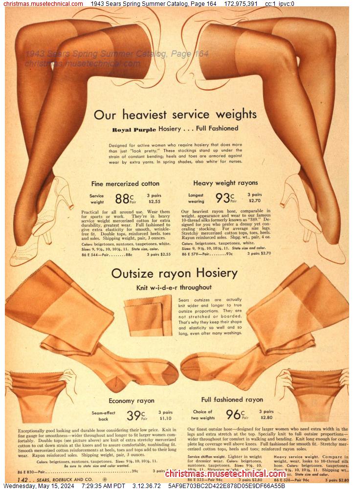 1943 Sears Spring Summer Catalog, Page 164