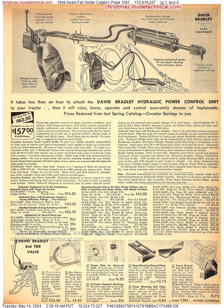1949 Sears Fall Winter Catalog, Page 1287