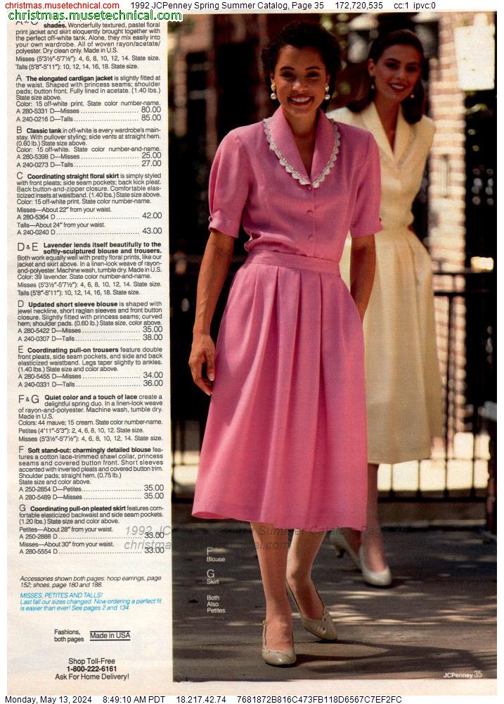 1992 JCPenney Spring Summer Catalog, Page 35