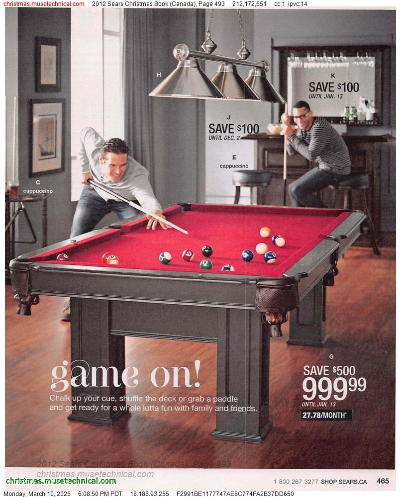 2012 Sears Christmas Book (Canada), Page 493