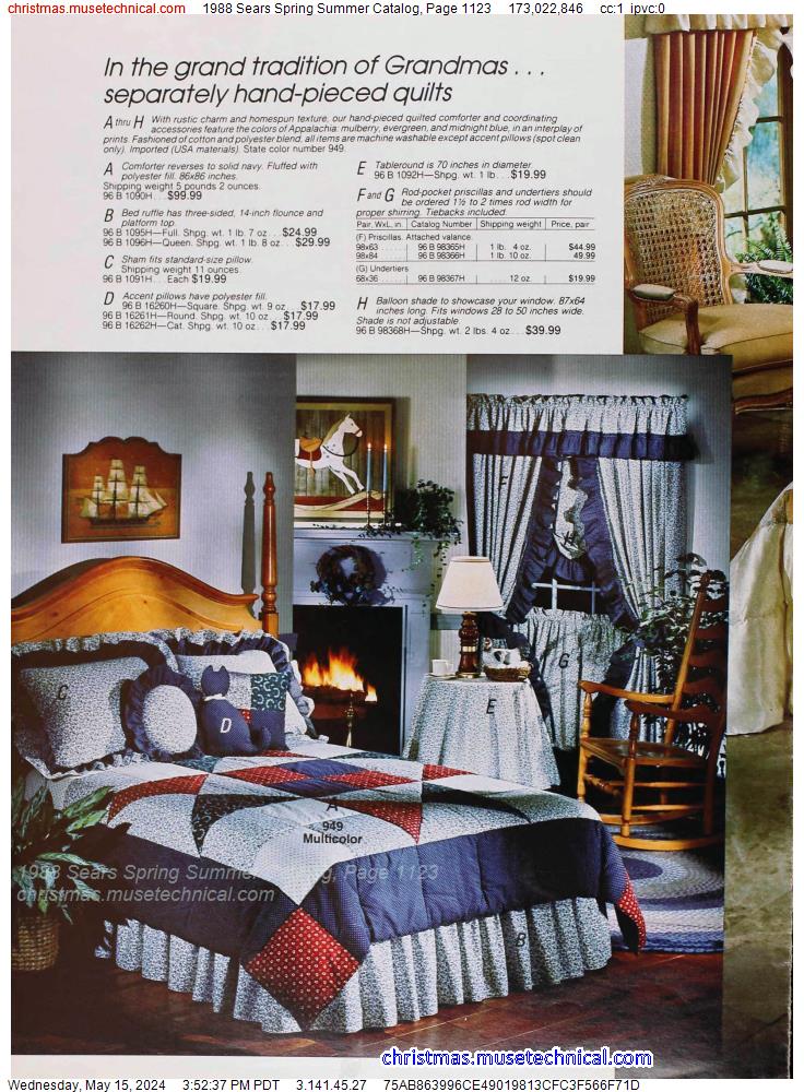 1988 Sears Spring Summer Catalog, Page 1123