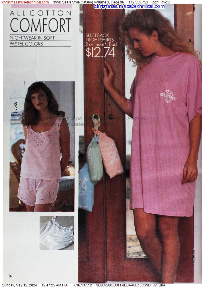 1990 Sears Style Catalog Volume 3, Page 96