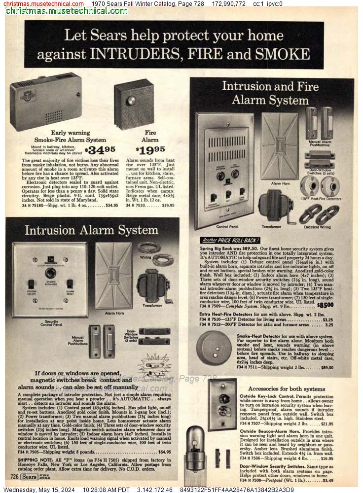1970 Sears Fall Winter Catalog, Page 728
